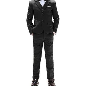 Boys Dark Grey Suit 2 Piece Set High Quality